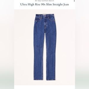 Abercrombie and fitch 10short 90s slim straight ultra high rise